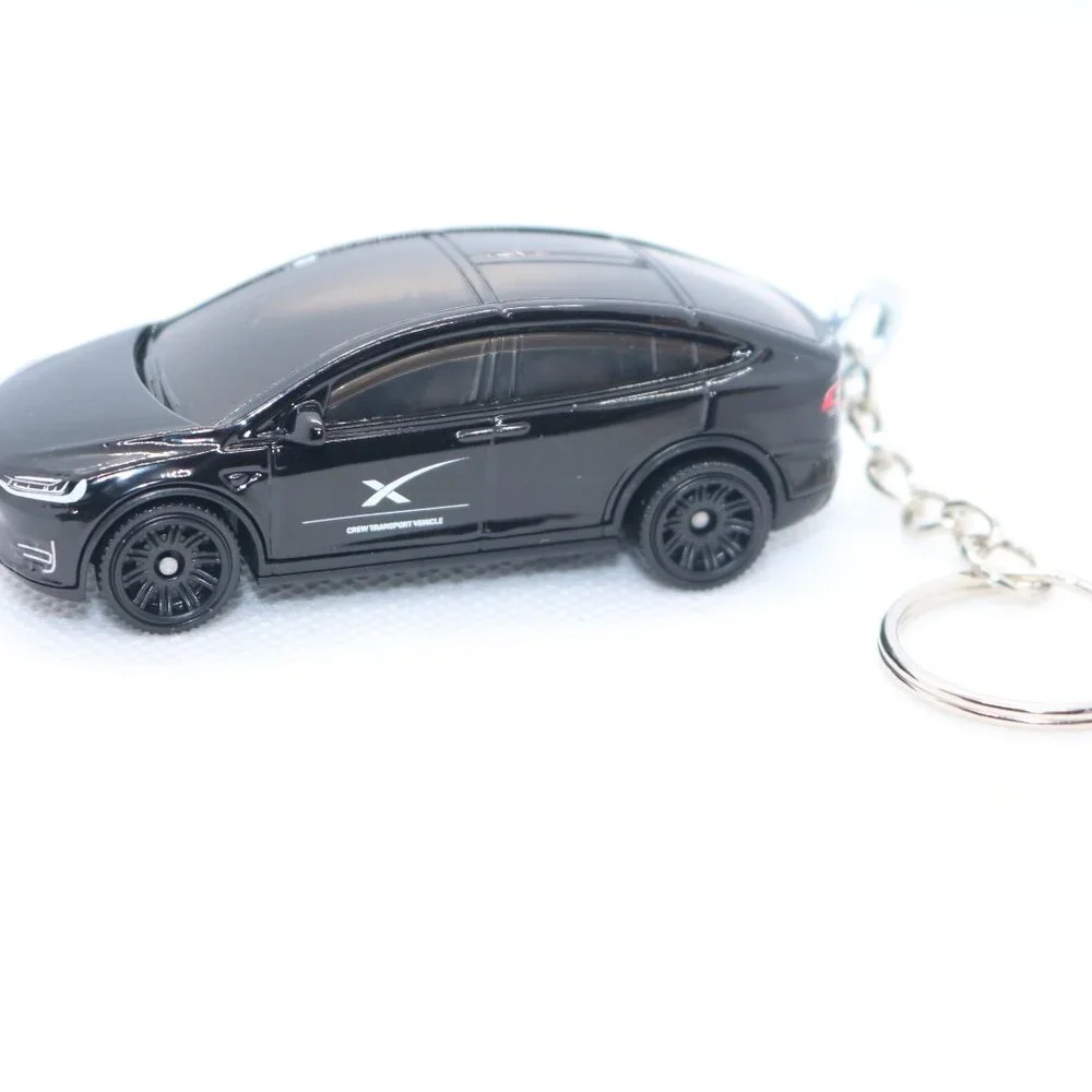 Matchbox Space X custom keychain Tesla model X 1:64 scale
